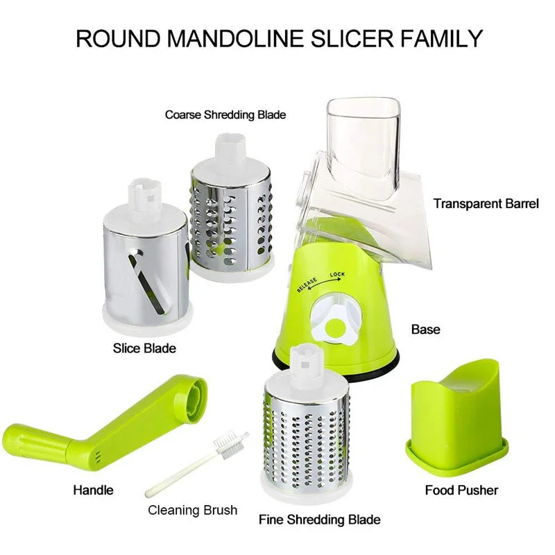 Manual Rotary Vegetable Slicer