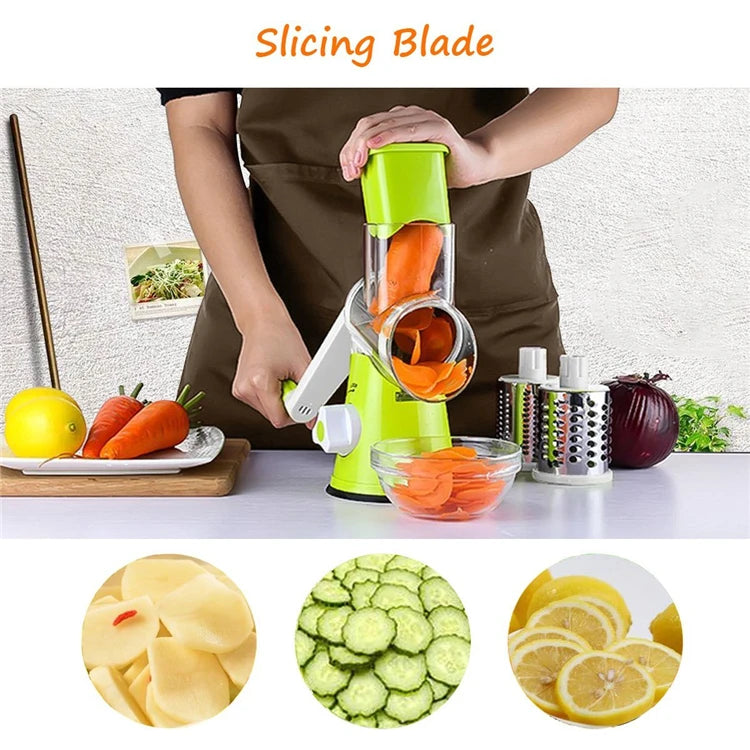 Manual Rotary Vegetable Slicer