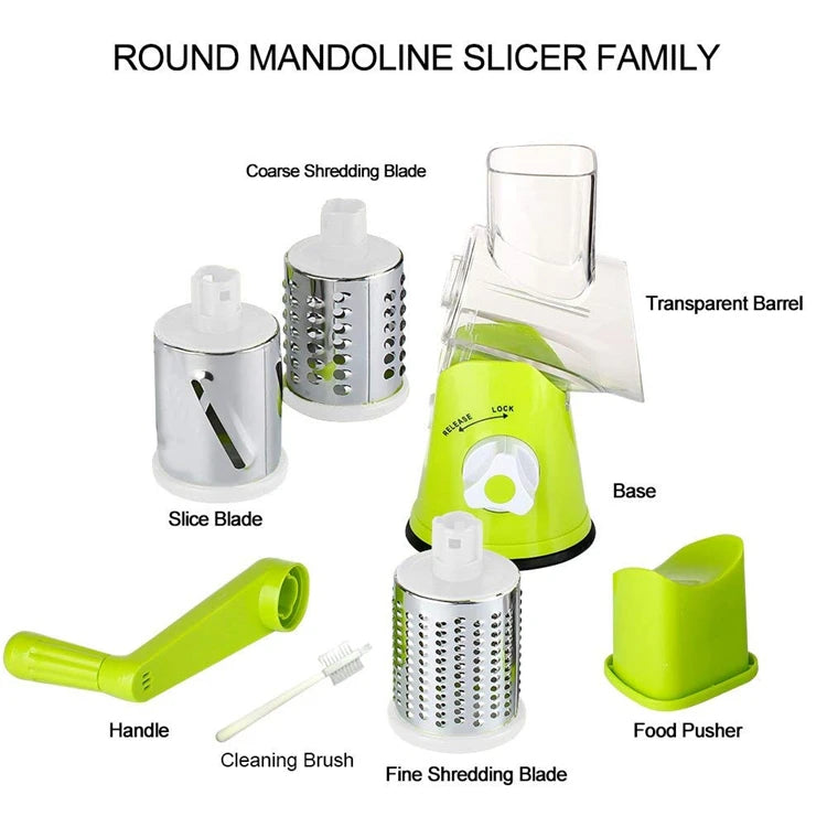 Manual Rotary Vegetable Slicer