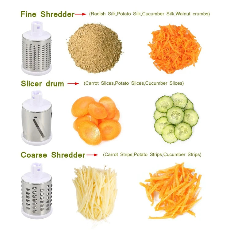 Manual Rotary Vegetable Slicer
