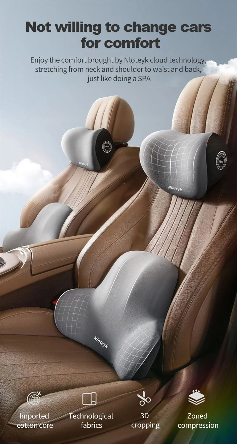 Car Neck & Headrest Pillow