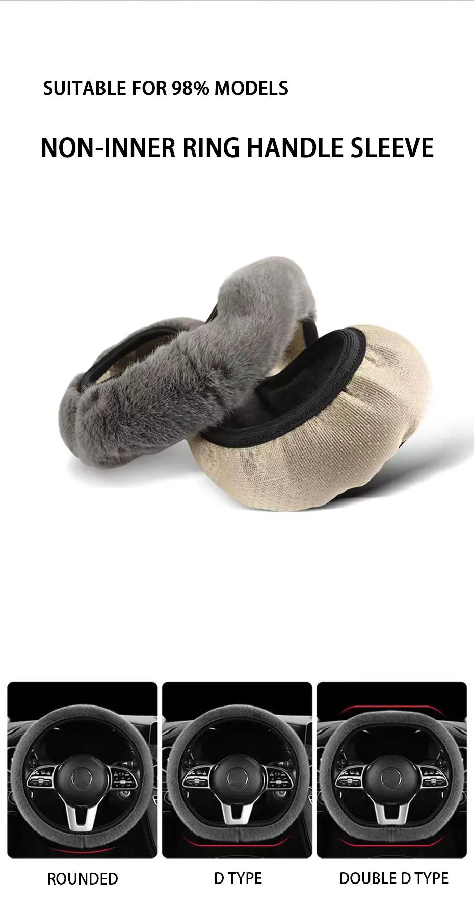 Soft Plush Steering Wheel