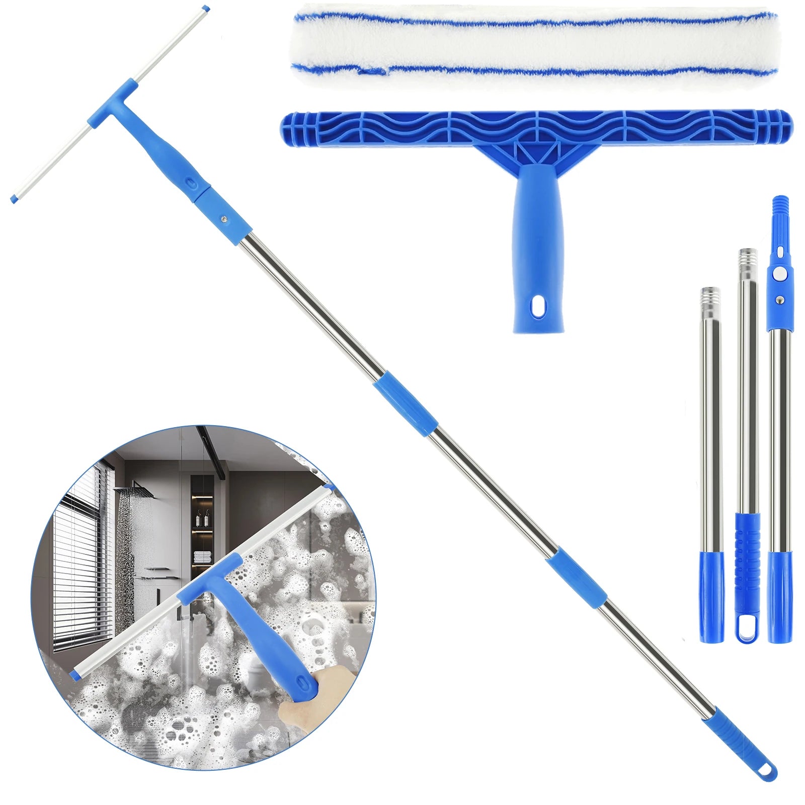 3-in-1 Window Cleaner Squeegee