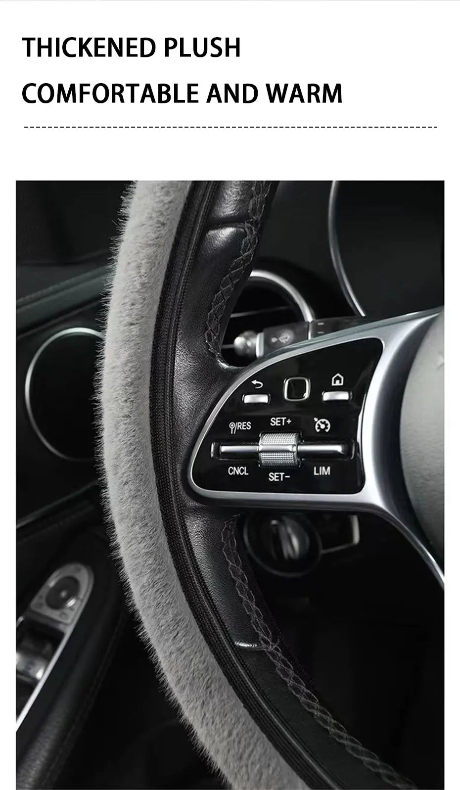 Soft Plush Steering Wheel