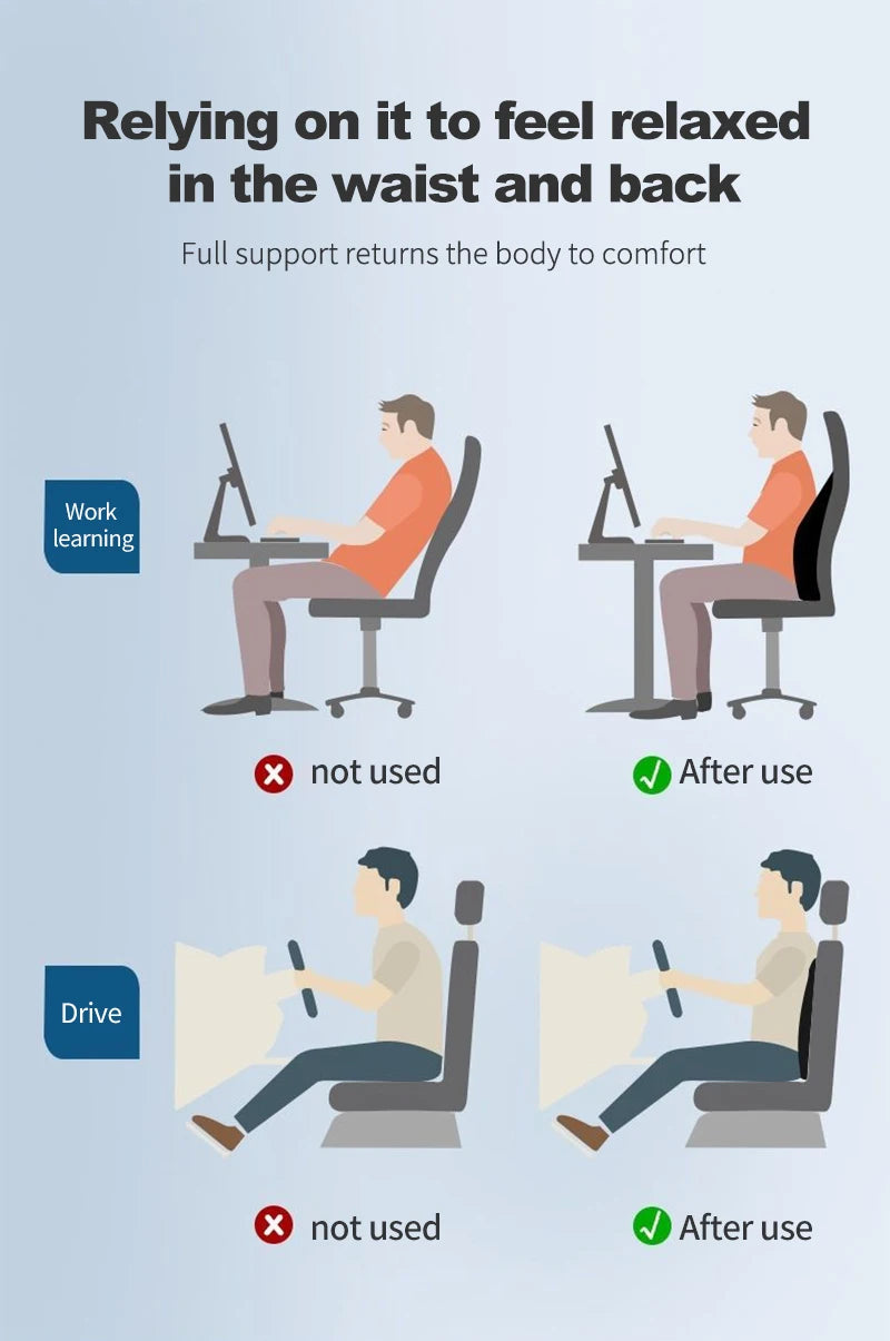 Car Neck & Headrest Pillow