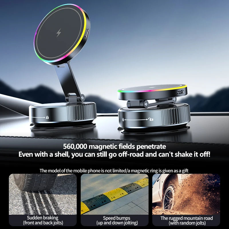 15W Magnetic Wireless Car Charger