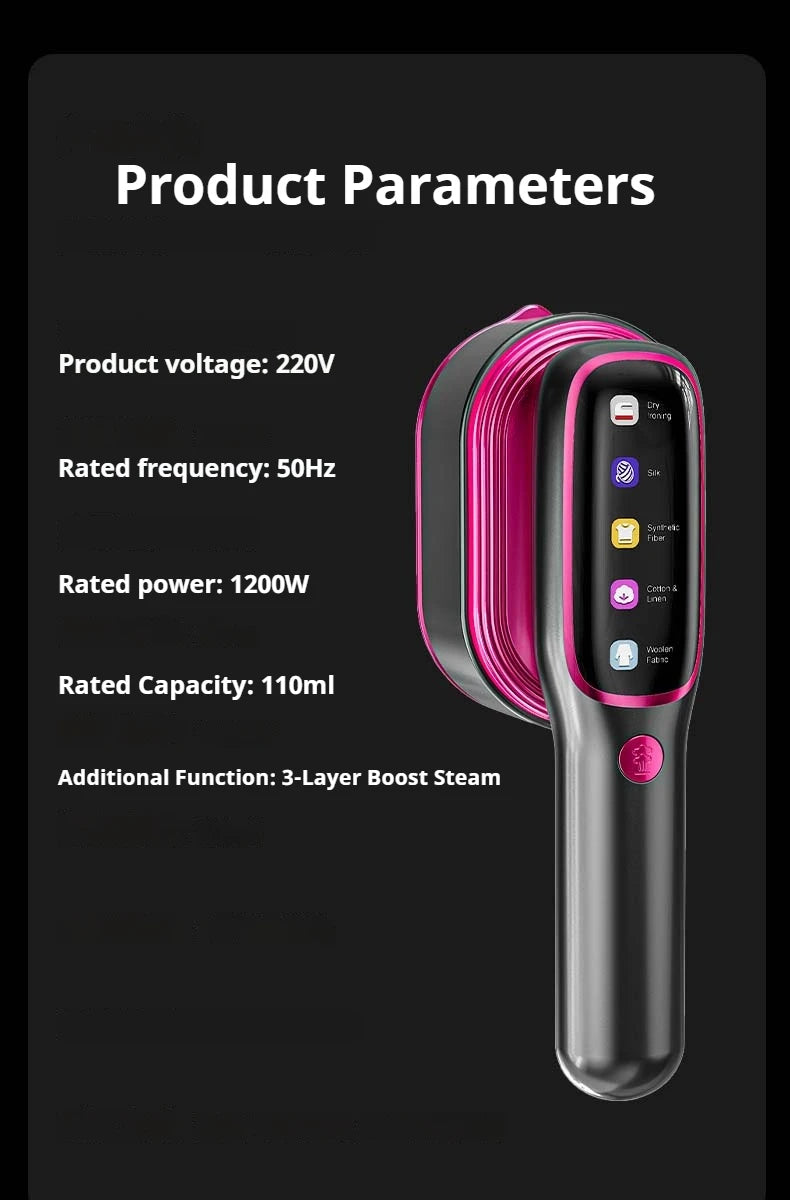 Portable Handheld Garment Steamer & Iron