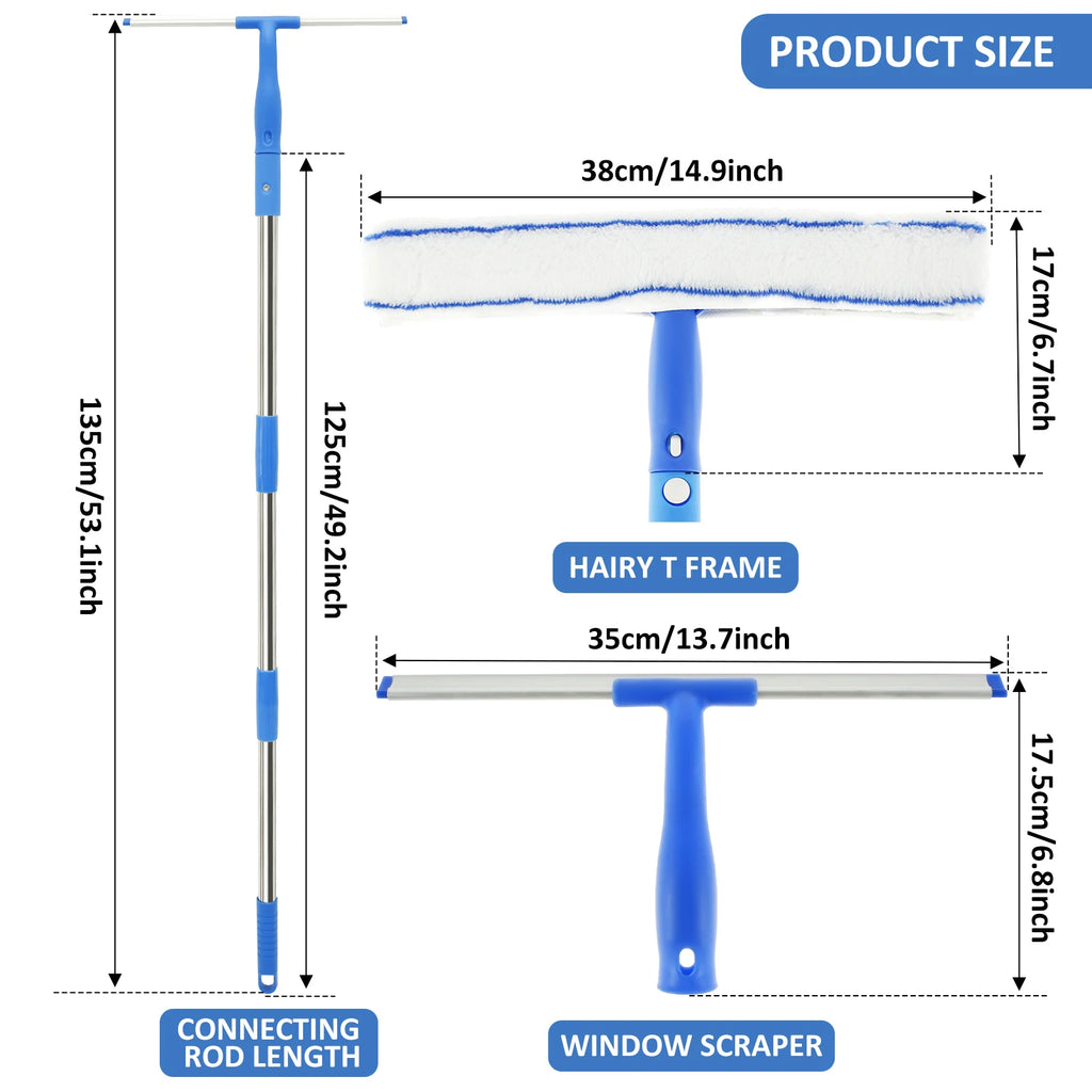 3-in-1 Window Cleaner Squeegee