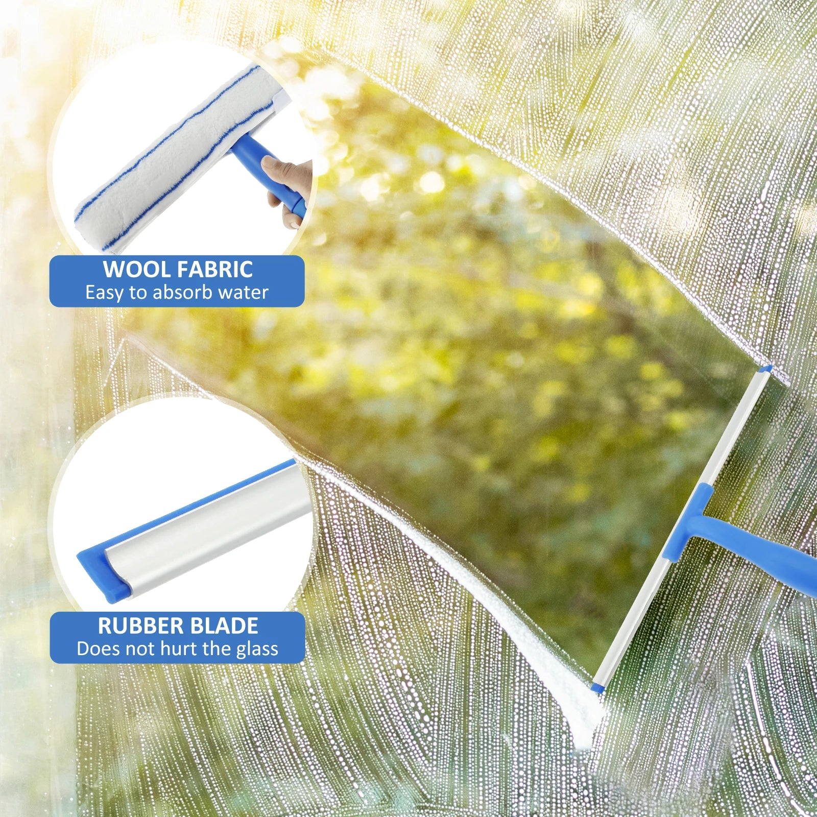 3-in-1 Window Cleaner Squeegee