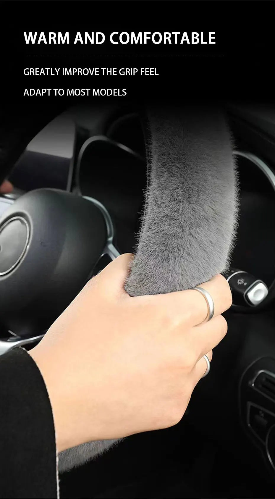 Soft Plush Steering Wheel