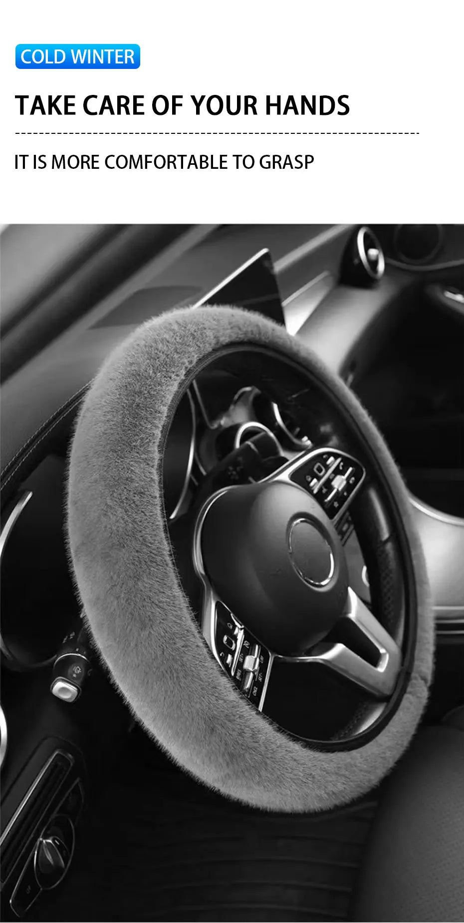 Soft Plush Steering Wheel